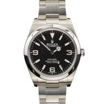 Rolex Explorer 214270 (2017) - Black dial 39 mm Steel case (1/8)