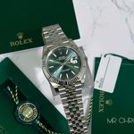 Rolex Datejust 41 126334 (2022) - Green dial 41 mm Steel case (1/8)