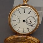 Waltham Pocket watch Unknown (Before 1900) - White dial 40 mm Yellow Gold case (2/7)
