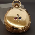 Waltham Pocket watch Unknown (Before 1900) - White dial 40 mm Yellow Gold case (3/7)