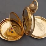 Waltham Pocket watch Unknown (Before 1900) - White dial 40 mm Yellow Gold case (4/7)
