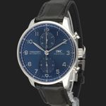 IWC Portuguese Chronograph IW371606 (2023) - Blue dial 41 mm Steel case (1/8)
