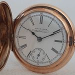 Waltham Pocket watch Unknown (Before 1900) - White dial 37 mm Rose Gold case (1/8)