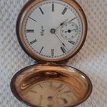 Elgin Pocket watch Unknown (Unknown (random serial)) - White dial 35 mm Rose Gold case (1/7)