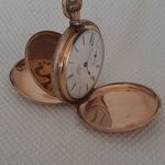 Elgin Pocket watch Unknown (Before 1900) - White dial 40 mm Rose Gold case (4/8)