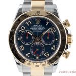 Rolex Daytona 116523 (Onbekend (willekeurig serienummer)) - Blauw wijzerplaat 40mm Goud/Staal (8/8)