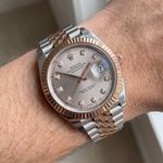 Rolex Datejust 41 126331 (Unknown (random serial)) - Pink dial 41 mm Steel case (4/5)