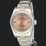 Rolex Oyster Perpetual 26 176200 (2012) - Roze wijzerplaat 26mm Staal (1/8)