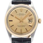 Rolex Datejust 36 16013 (1972) - Gold dial 36 mm Gold/Steel case (1/5)