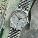 Rolex Datejust 36 16234 (1988) - Zilver wijzerplaat 36mm Staal (1/8)