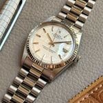 Rolex Datejust 1601/9 (1972) - Zilver wijzerplaat 36mm Witgoud (3/8)