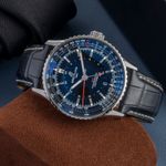 Breitling Navitimer GMT A32310251B1P1 (Onbekend (willekeurig serienummer)) - Zwart wijzerplaat 41mm Staal (2/8)