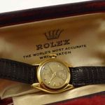 Rolex Vintage 4486 (1946) - Gold dial 24 mm Yellow Gold case (1/8)