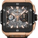 Hublot Square Bang 821.OM.0180.RX (2026) - Transparent dial 42 mm Rose Gold case (1/1)