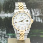 Rolex Datejust 36 16233 (1997) - White dial 36 mm Gold/Steel case (6/8)