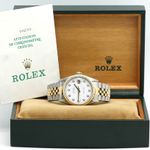Rolex Datejust 36 16233 (1997) - White dial 36 mm Gold/Steel case (1/8)