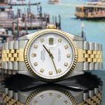 Rolex Datejust 36 16233 (1997) - White dial 36 mm Gold/Steel case (5/8)
