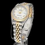 Rolex Lady-Datejust 69173 (1991) - White dial 26 mm Gold/Steel case (2/8)