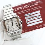 Cartier Santos WSSA0030 (Onbekend (willekeurig serienummer)) - Blauw wijzerplaat 40mm Staal (4/8)
