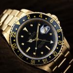 Rolex GMT-Master 16758 (1983) - Zwart wijzerplaat 40mm Geelgoud (2/8)