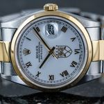 Rolex Datejust 36 16203 (1996) - Wit wijzerplaat 36mm Goud/Staal (4/8)