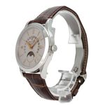 Patek Philippe Perpetual Calendar 5496P-015 (2021) - Silver dial 39 mm Platinum case (3/8)