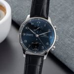 IWC Portuguese Chronograph IW371447 (Onbekend (willekeurig serienummer)) - Zwart wijzerplaat 41mm Staal (3/8)