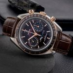 Omega Speedmaster Moonphase 304.23.44.52.13.001 (Onbekend (willekeurig serienummer)) - Bruin wijzerplaat 44mm Staal (2/8)