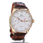 IWC Portuguese Automatic IW500101 (2006) - Silver dial 42 mm Rose Gold case (5/8)