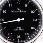 Meistersinger No.3 BM902 (2023) - Black dial 38 mm Steel case (3/8)