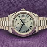 Rolex Day-Date II 218206 (2011) - Blue dial 41 mm Platinum case (1/4)