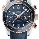 Omega Seamaster Planet Ocean Chronograph 215.23.46.51.03.001 (2022) - Blue dial 46 mm Gold/Steel case (1/1)