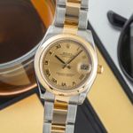 Rolex Datejust 31 178243 (2007) - Champagne wijzerplaat 31mm Goud/Staal (3/8)