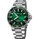 Oris Aquis Date 01 400 7763 4157-07 8 24 09PEB (2023) - Groen wijzerplaat 43mm Staal (1/8)