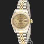Rolex Lady-Datejust 69173 (1990) - Champagne dial 26 mm Gold/Steel case (1/8)