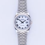 Rolex Datejust 36 126234 (2022) - Wit wijzerplaat 36mm Staal (3/8)