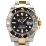 Rolex Submariner Date 116613LN (2016) - Black dial 40 mm Gold/Steel case (1/8)