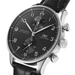 IWC Portuguese Chronograph IW371438 (2014) - Zwart wijzerplaat 41mm Staal (3/5)