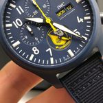 IWC Pilot Chronograph IW389109 (2022) - Blue dial 44 mm Ceramic case (7/8)