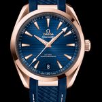 Omega Seamaster Aqua Terra 220.52.41.21.03.001 (2022) - Blue dial 41 mm Rose Gold case (1/1)