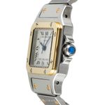 Cartier Santos 82036283 (Unknown (random serial)) - White dial 24 mm Gold/Steel case (5/8)