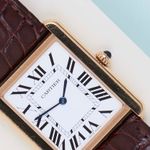 Cartier Tank Solo W5200025 (2019) - Silver dial 35 mm Rose Gold case (3/8)