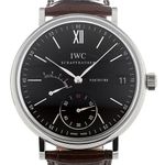 IWC Portofino Hand-Wound IW510102 (2024) - Zwart wijzerplaat 45mm Staal (1/4)