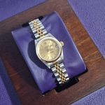 Rolex Lady-Datejust 69173 (1996) - Champagne wijzerplaat 26mm Goud/Staal (1/4)