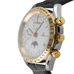 Omega Speedmaster Reduced 3131.20 (1991) - Wit wijzerplaat 39mm Goud/Staal (5/8)