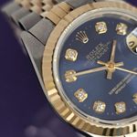 Rolex Lady-Datejust 69173 (1995) - Blauw wijzerplaat 26mm Goud/Staal (2/4)