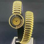 Chopard Happy Sport 4112 (1990) - Yellow dial 22 mm Yellow Gold case (2/6)
