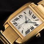 Cartier Tank Française 2302 (2009) - Silver dial 28 mm Steel case (3/8)