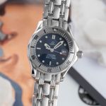 Omega Seamaster Diver 300 M 2582.80.00 (1998) - Blauw wijzerplaat 28mm Staal (3/8)