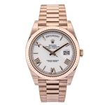 Rolex Day-Date 40 228235 (2022) - Wit wijzerplaat 40mm Roségoud (1/1)